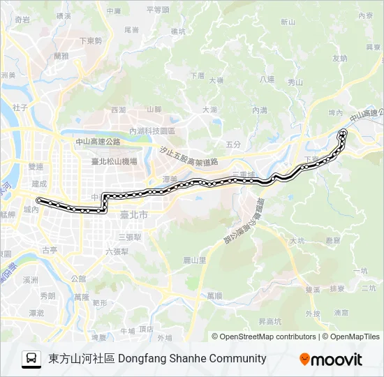605新台五 Bus Line Map