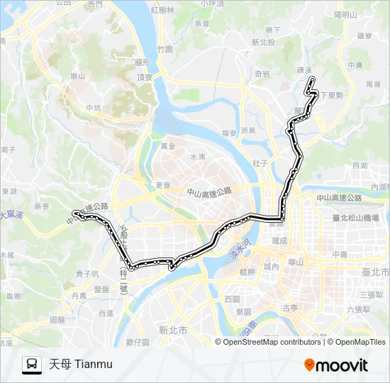 巴士616經黎明的線路圖