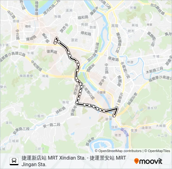8 Bus Line Map