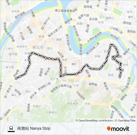 57 Bus Line Map