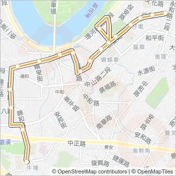 橘3 Bus Line Map