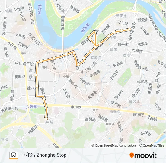 橘3 Bus Line Map