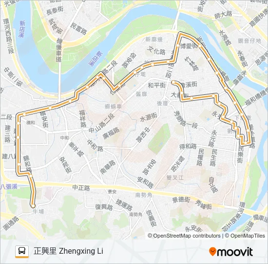 橘3 Bus Line Map