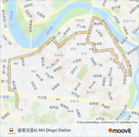 巴士橘3的線路圖