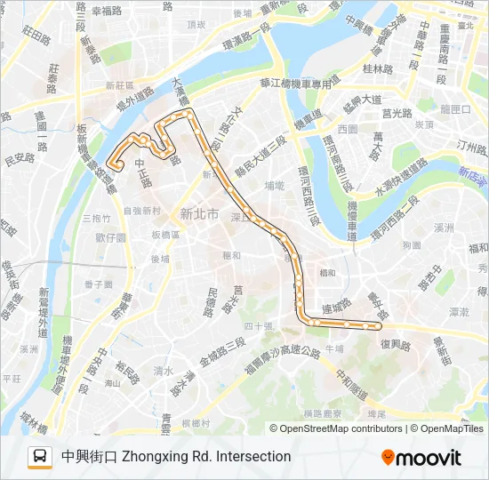 橘5 Bus Line Map