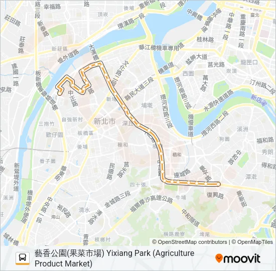 橘5 Bus Line Map