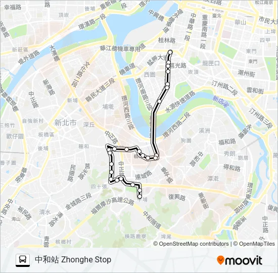 201 Bus Line Map