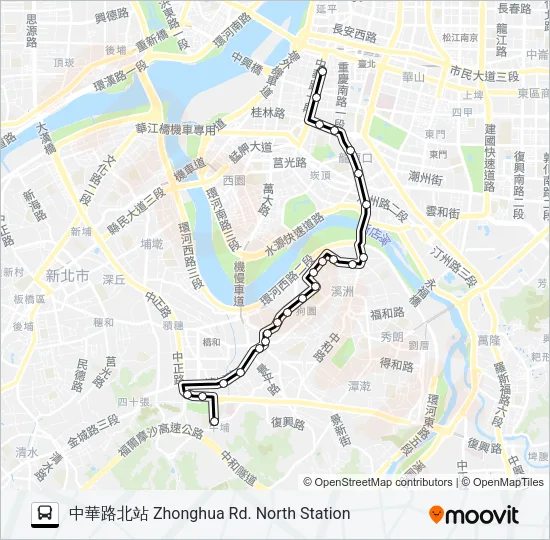 243 Bus Line Map