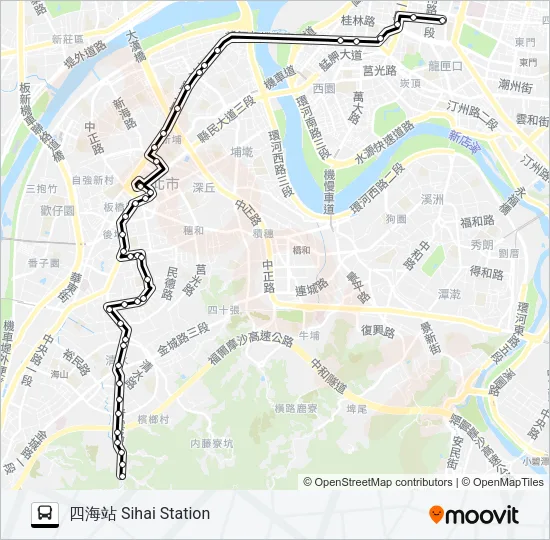 245 Bus Line Map