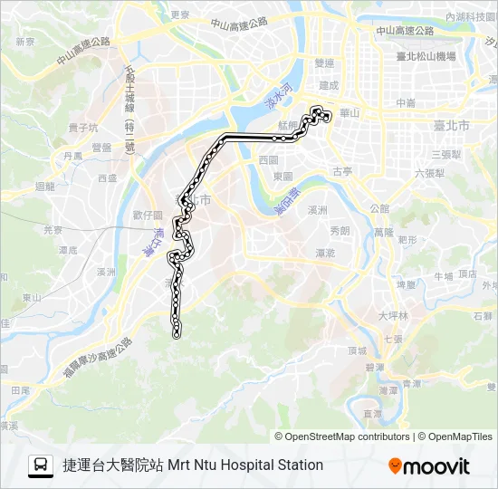 245 Bus Line Map