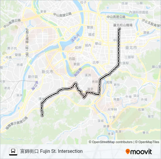 275 Bus Line Map