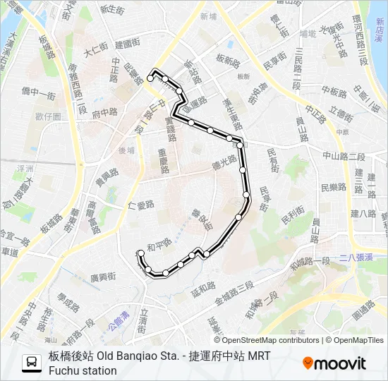 577 Bus Line Map