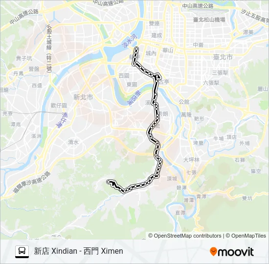 624 Bus Line Map