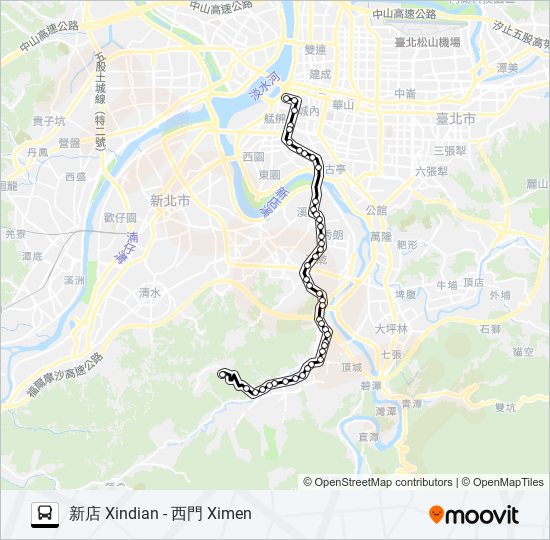 624 bus Line Map