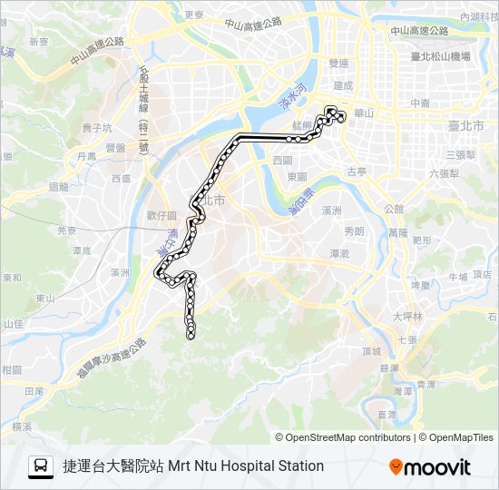 656 bus Line Map