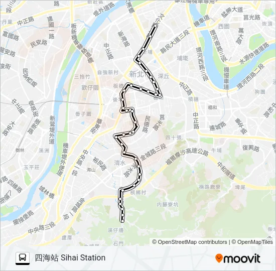 657 Bus Line Map