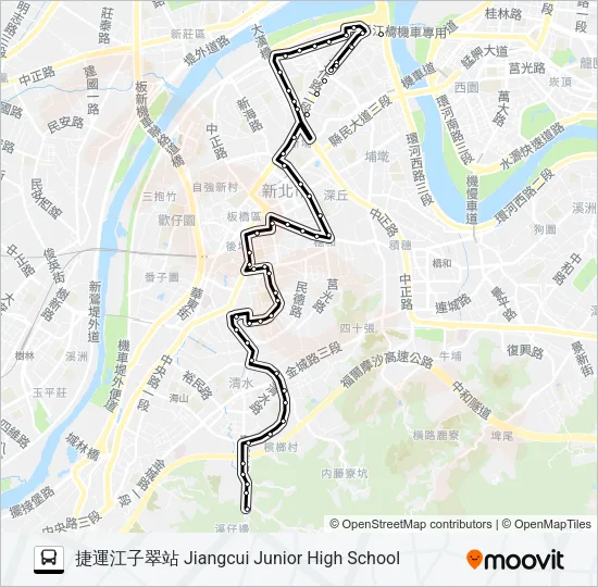 657 Bus Line Map