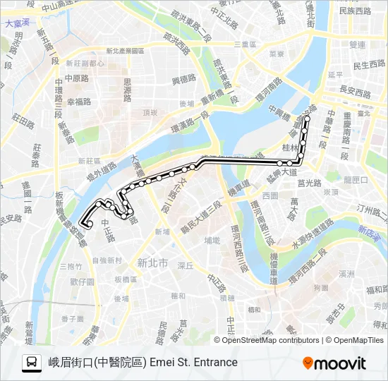 658 Bus Line Map