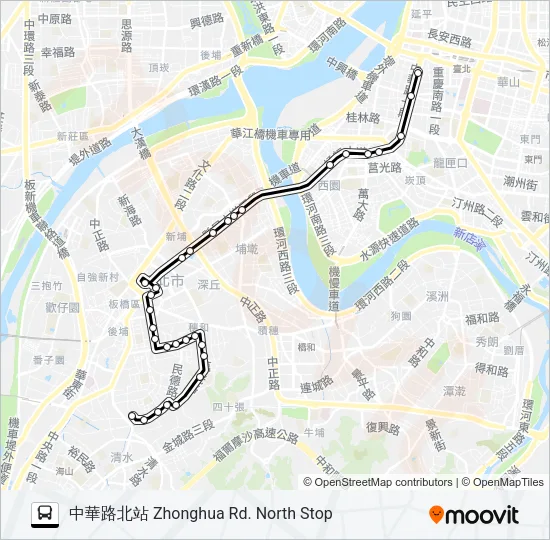 667 Bus Line Map