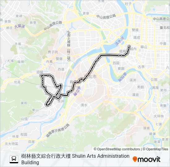 701 Bus Line Map