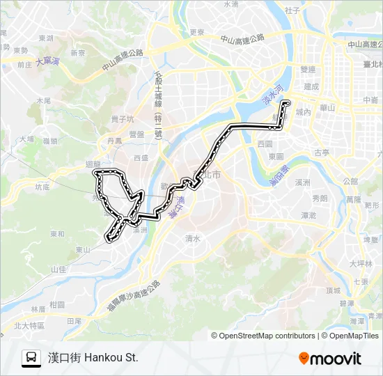 701 Bus Line Map