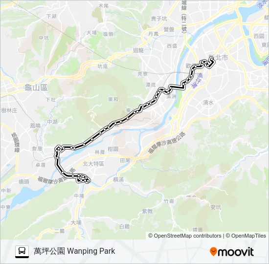 702 Bus Line Map