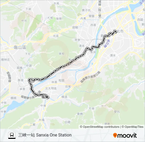 702 Bus Line Map