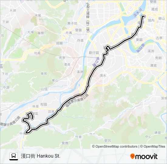 705 Bus Line Map