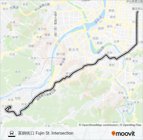 707 Bus Line Map