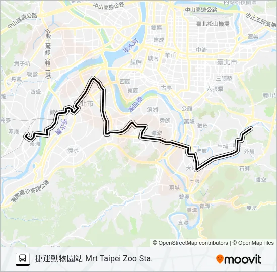 793 Bus Line Map