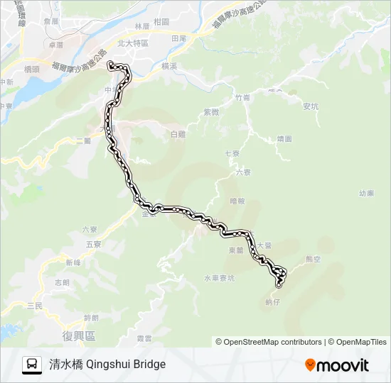 807 Bus Line Map