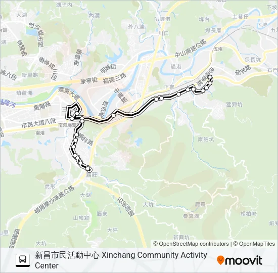 823 Bus Line Map
