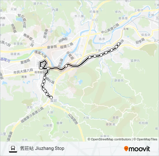 823 Bus Line Map