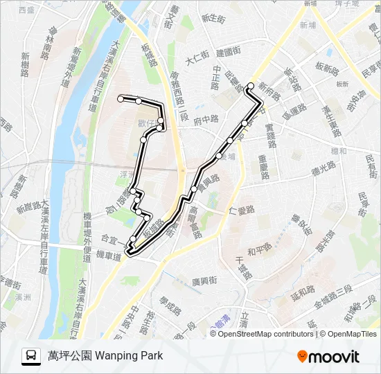 824 Bus Line Map