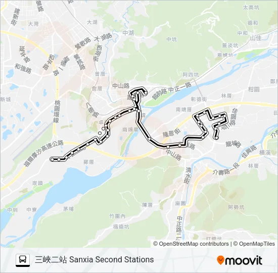 851 Bus Line Map
