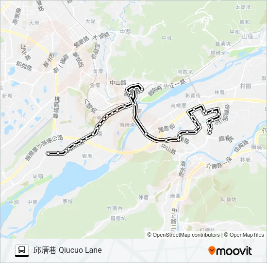 851 Bus Line Map