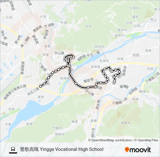 851 Bus Line Map