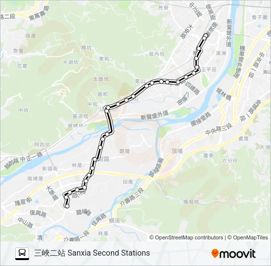852 Bus Line Map