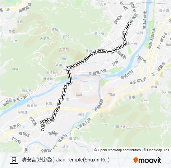 852 Bus Line Map