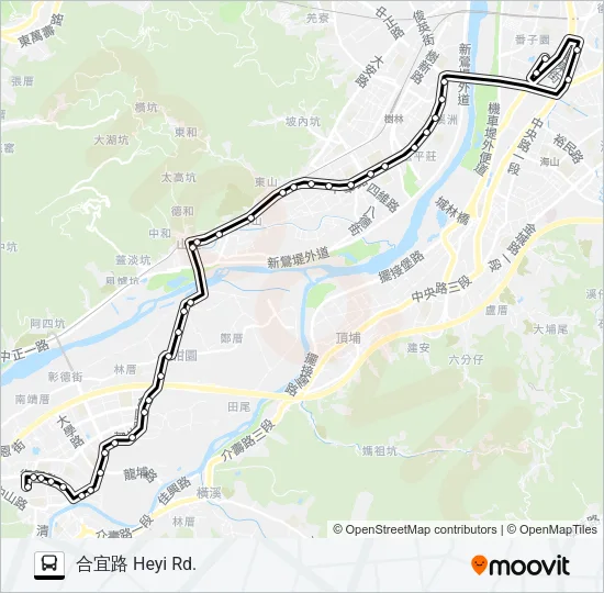 889 Bus Line Map
