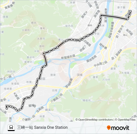 889 Bus Line Map