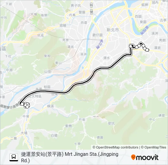 908 Bus Line Map