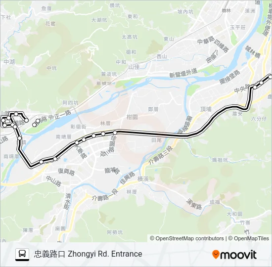917 Bus Line Map