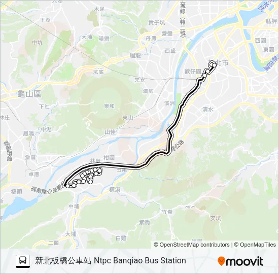 932 Bus Line Map