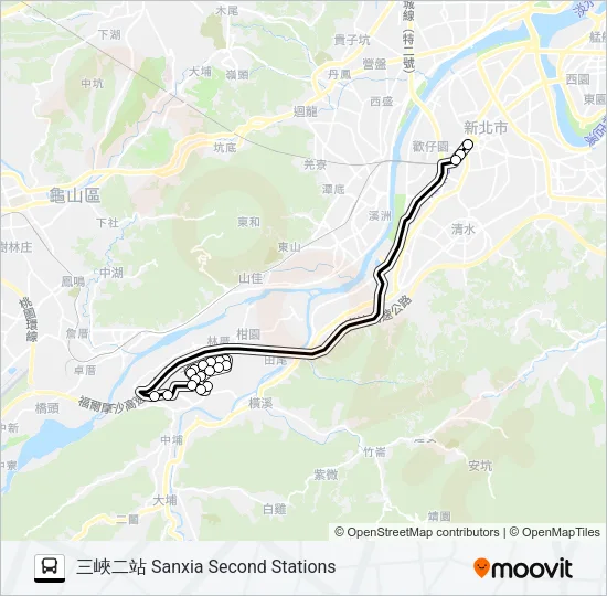 932 Bus Line Map
