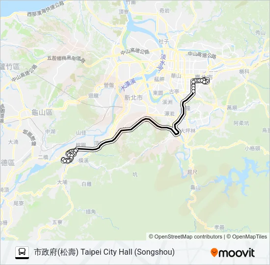 939 Bus Line Map
