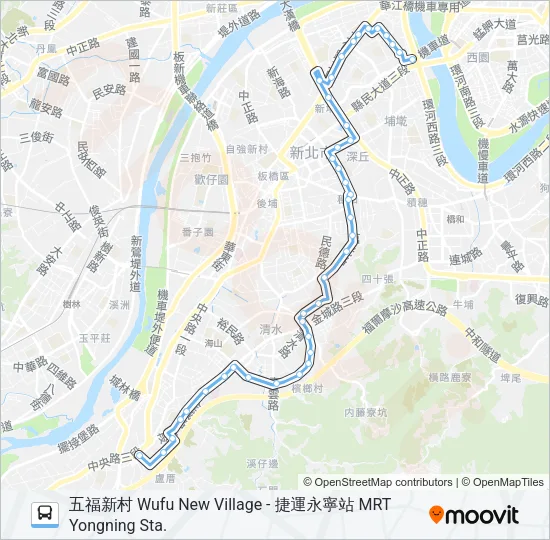 藍17 Bus Line Map