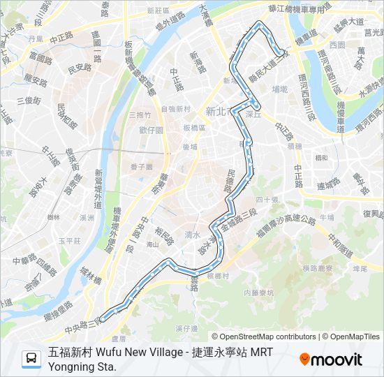 藍17 Bus Line Map