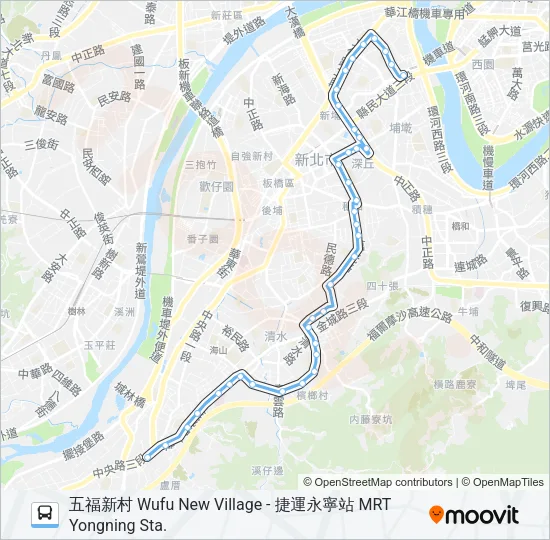 藍17 Bus Line Map