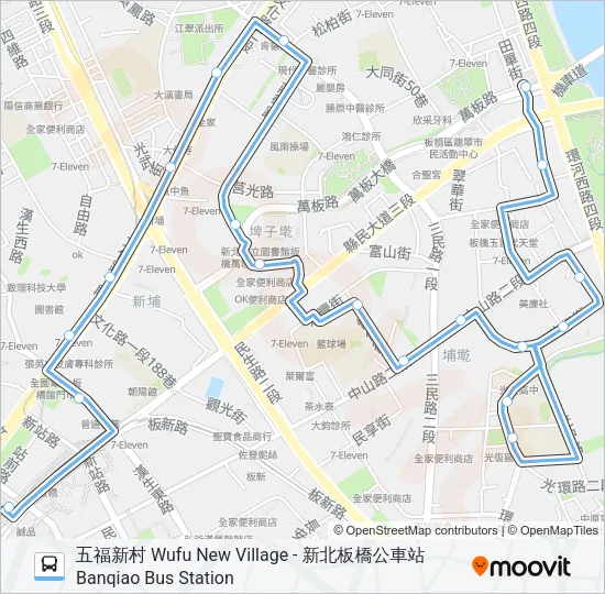 巴士藍33的線路圖